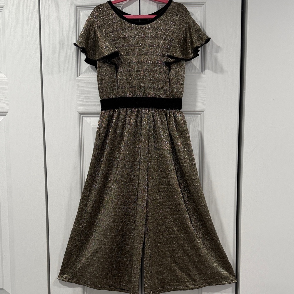 Art Class Gold and Black Kids Jumpsuit -Like New